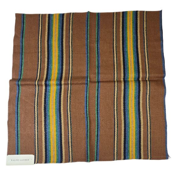 Ralph Lauren Other - VTG Ralph Lauren Upholstery Fabric Hills Ranch Stripe Blue/Evergreen 27x27 0791
